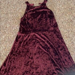 Soft velvet silk material dress. Comfortable flowy